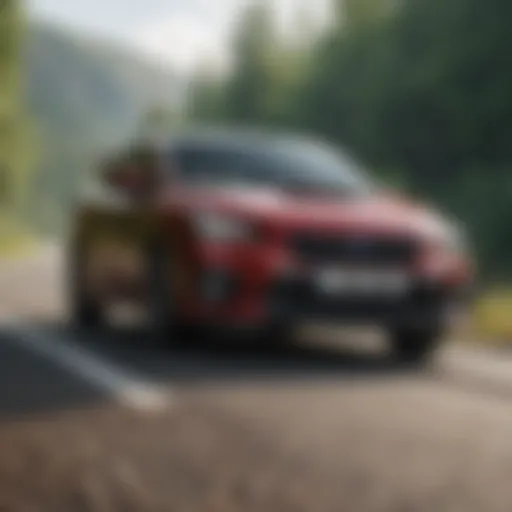 Subaru Impreza on a scenic road