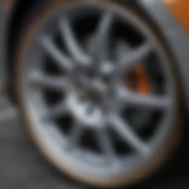 Close-up of Lexani wheel finish demonstrating quality