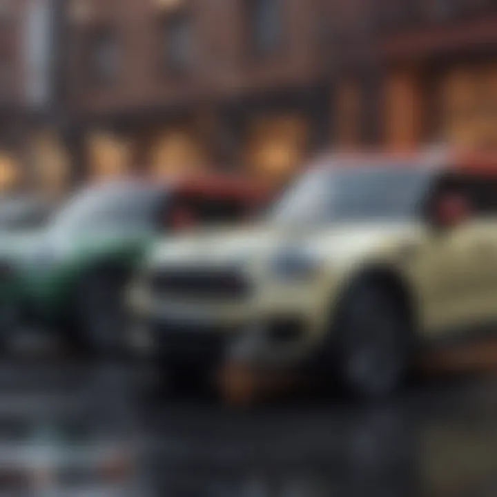 A comparison chart displaying various mini SUV models and their specifications.