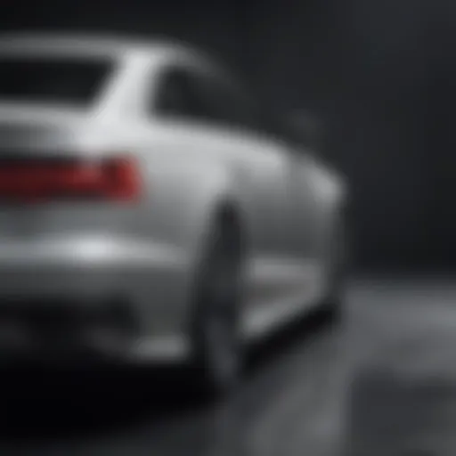 Sleek exterior of Audi saloon model showcasing its aerodynamic design