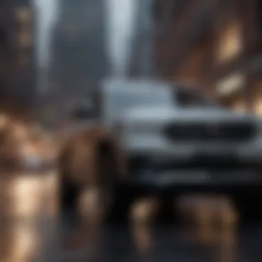 A luxurious SUV demonstrating superior safety features.