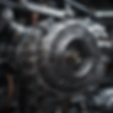 A close-up of a reliable used car's engine