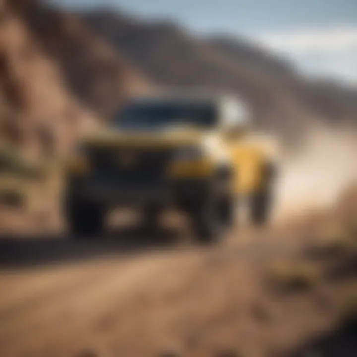 Chevrolet Colorado navigating rugged terrain