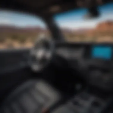 Interior Comfort and Technological Innovations Interior view highlighting comfort and technology features