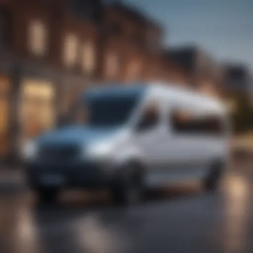 Electric sprinter van showcasing futuristic design and technology
