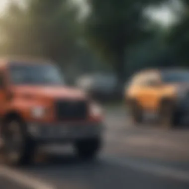 Comparison chart between electric and diesel trucks for towing