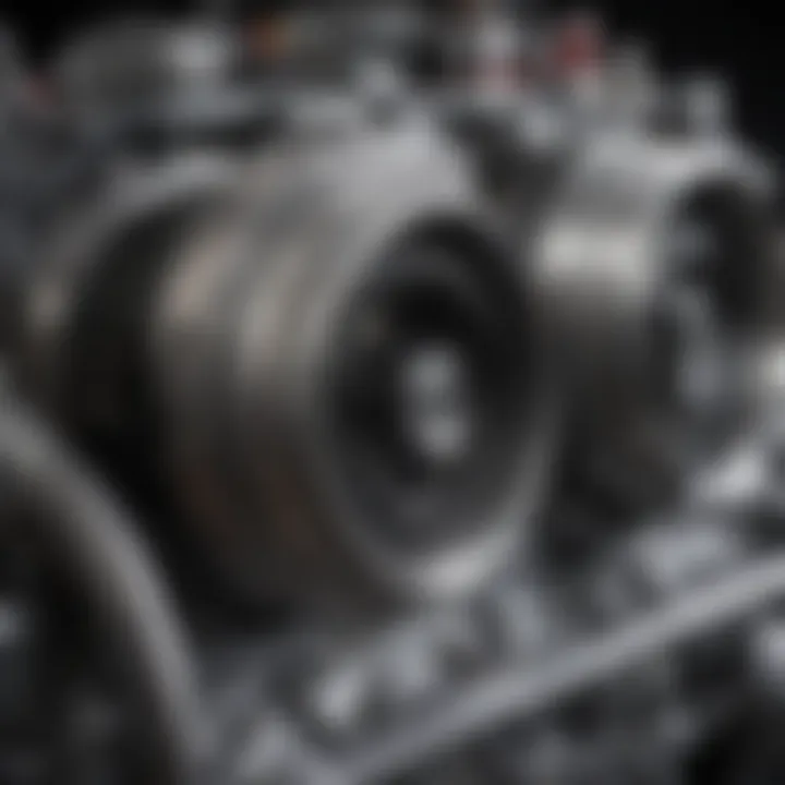 Close-up of advanced engine components showcasing engineering excellence