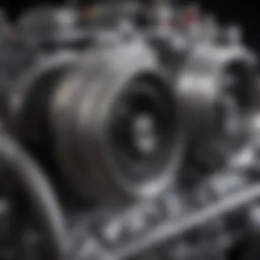 Engineering Excellence in High-Performance Engines Close-up of advanced engine components showcasing engineering excellence