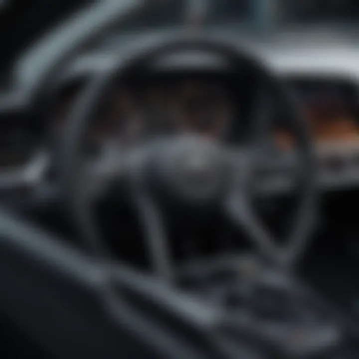 Futuristic dashboard of a high-performance vehicle with advanced technology