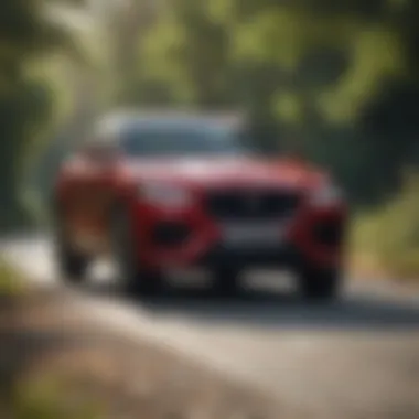 Dynamic Handling: Jaguar F-Pace in Action Jaguar F-Pace navigating a twisty road