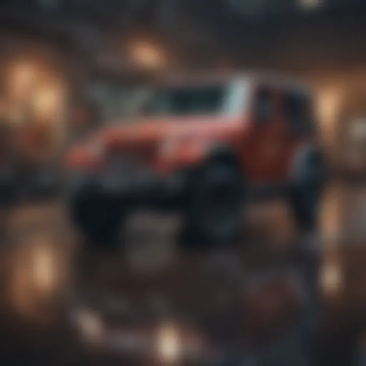 Jeep vehicles featured in a cultural event, symbolizing freedom