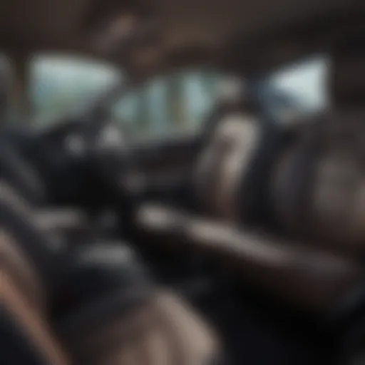 Front seating area showcasing spacious legroom in Kia Forte
