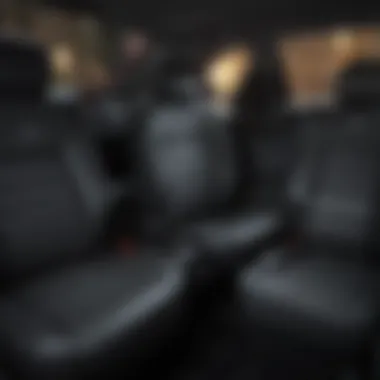 Rear seating arrangement highlighting comfort and space