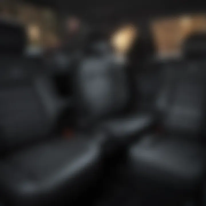 Rear seating arrangement highlighting comfort and space