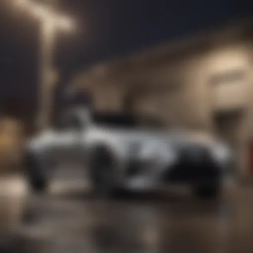 Lexus vehicle showcasing fuel efficiency technology under the hood.