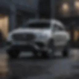 Elegant exterior design of a Mercedes-Benz high-end SUV