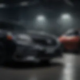 sleek design of Midnight Black Camry