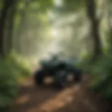 Scenic view of a vibrant Midwest ATV trail surrounded by lush greenery