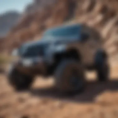 Enhanced Performance on Rugged Terrain Jeep JK 3.8 showcasing enhanced performance on rugged terrain.
