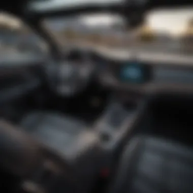 Interior cockpit of the all-electric Challenger with advanced technology interface