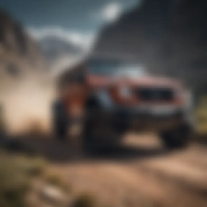 AMG Jeep navigating rugged terrain with ease