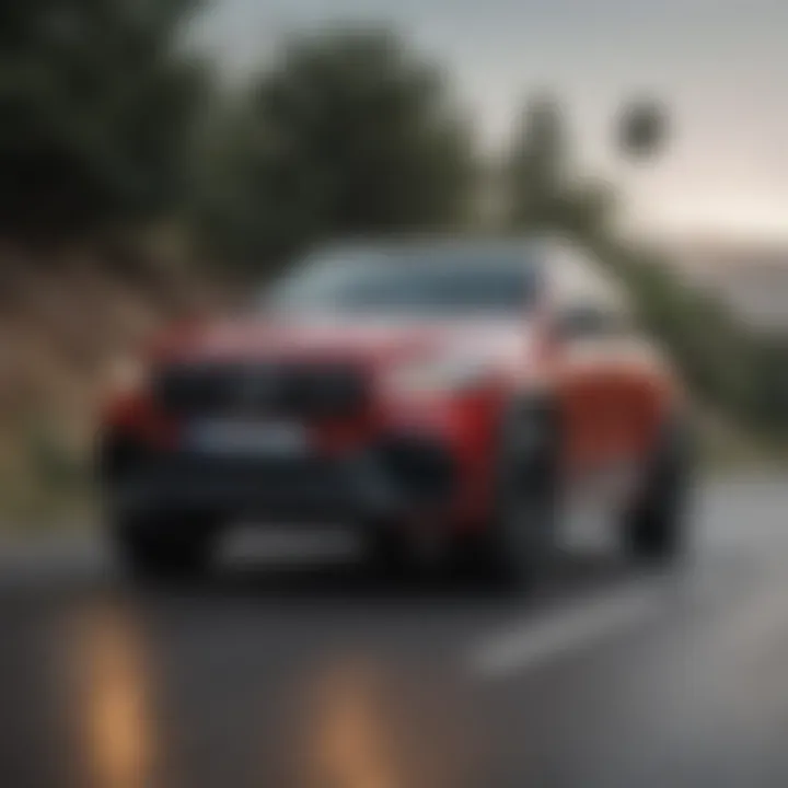 Dynamic driving experience of AMG Jeep on the road