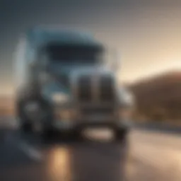A truck on a road