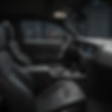 Advanced Interior of the Bulletproof Dodge Charger Interior layout of the bulletproof Dodge Charger highlighting advanced technology and safety features