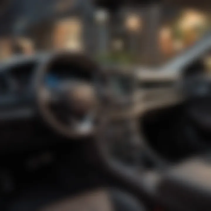 Interior view of the Cherokee Sport highlighting advanced technology