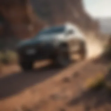 Cherokee Sport on rugged terrain demonstrating performance