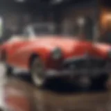 A vintage car showcasing original classic parts