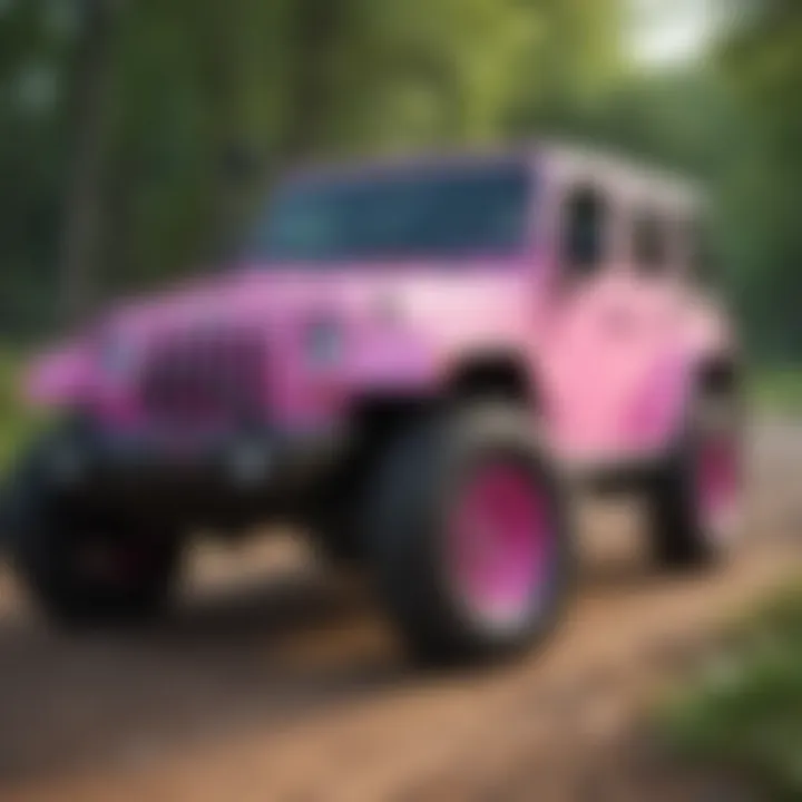 Community and cultural significance of pink Jeep Wranglers