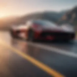 A sleek automotive design showcasing cutting-edge aerodynamics.