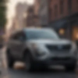 Ford Explorer showcasing its sleek exterior design on city streets