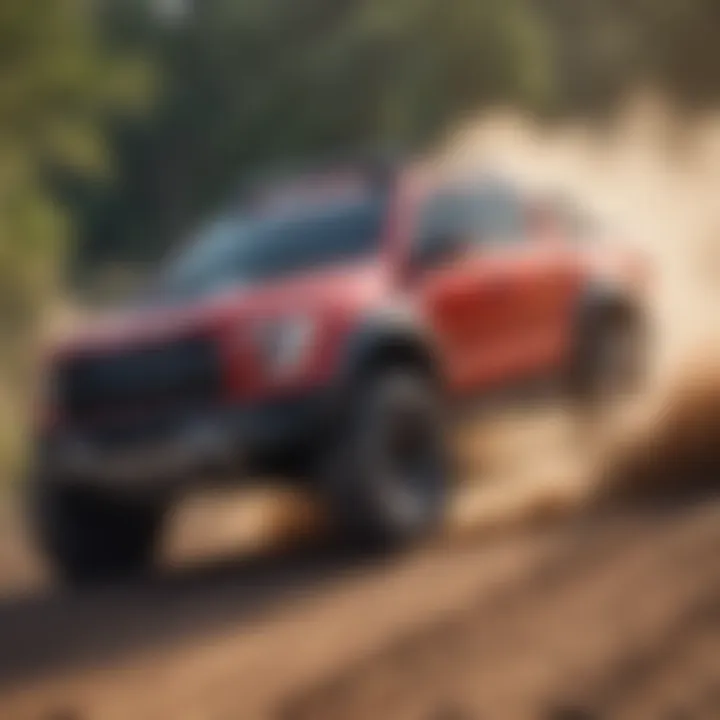 Ford Runner TRD in action during off-road performance