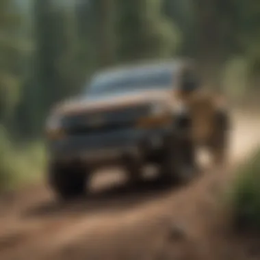 Chevy Colorado in Action on Rugged Terrain Chevy Colorado tackling rugged terrains