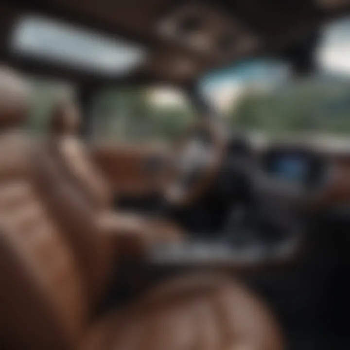 Interior layout featuring premium materials and advanced technology