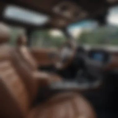 Luxurious Interior of GM High Country Interior layout featuring premium materials and advanced technology