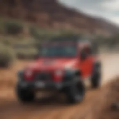 Jeep Rubicon Single Cab navigating challenging off-road terrain