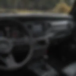 Interior dashboard layout of Jeep TJ showcasing innovative design