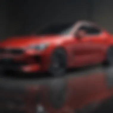 Dynamic Design of the Kia Stinger Sleek exterior of the Kia Stinger showcasing its dynamic lines