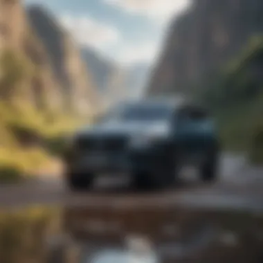 Affordable SUVs for Adventure A versatile SUV driving through a scenic landscape highlighting its spaciousness.