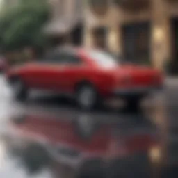 Classic Acura coupe showcasing elegant design lines