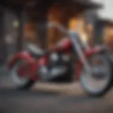 A vibrant collection of stylish lowrider bikes showcasing various colors and designs.