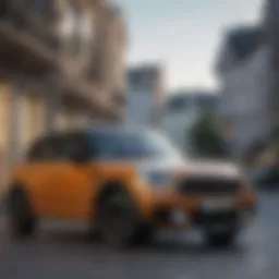 Stylish exterior of the Mini Countryman EV showcasing its unique design.
