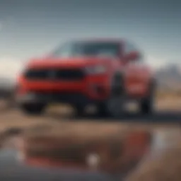 Sleek exterior design of the Mustang SUV showcasing its athletic stance.