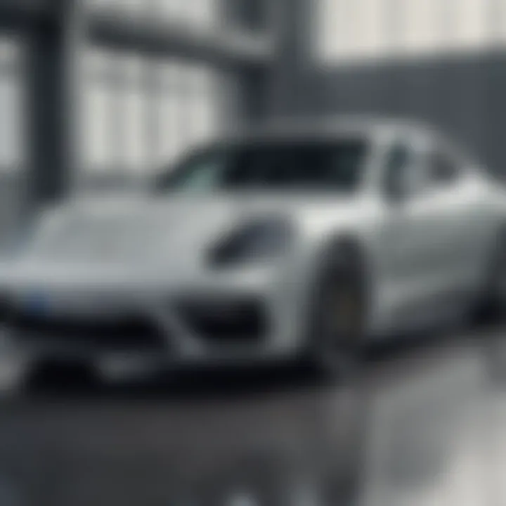 Image highlighting the hybrid powertrain components of the Panamera