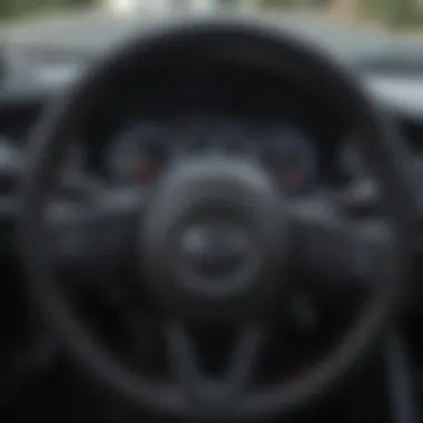 Interior view showcasing the Subaru BRZ's modern dashboard and controls