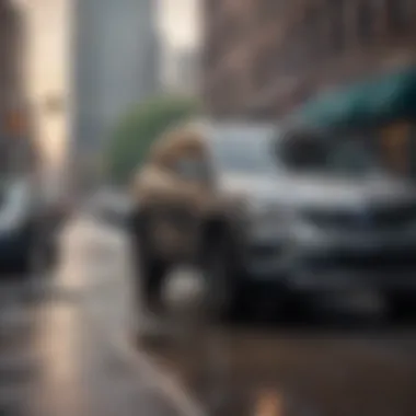Eco-Friendly Evolution: The Rise of Hybrid SUVs A hybrid SUV in an urban setting, emphasizing eco-friendly transportation.