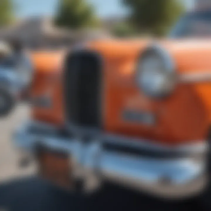 Classic car on display at the Temecula Car Show